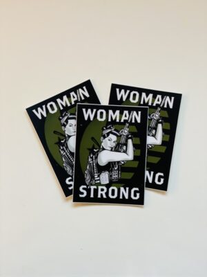 Scars & Stripes Women Strong Sticker