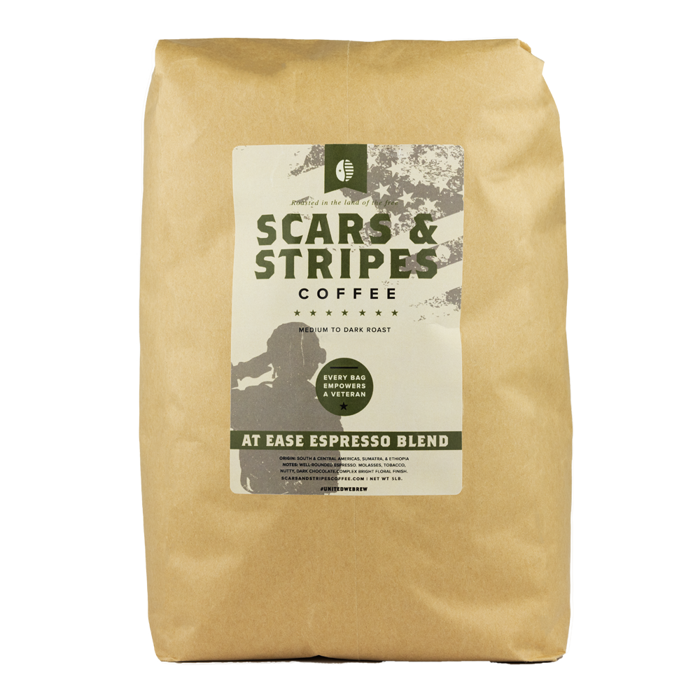 At Ease Espresso Prices Vary by Size Scars and Stripes Coffee