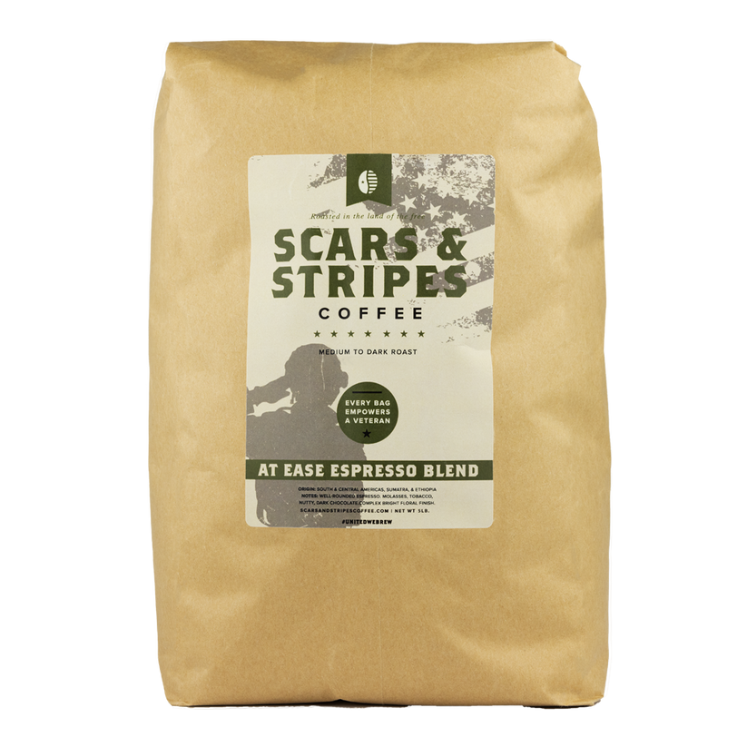 At Ease Espresso Prices Vary by Size Scars and Stripes Coffee